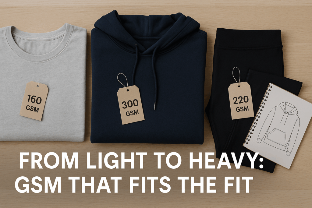 Best GSM for T-Shirts, Hoodies, and Activewear A Designer’s Perspective