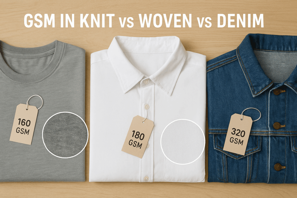GSM in Knit vs Woven vs Denim