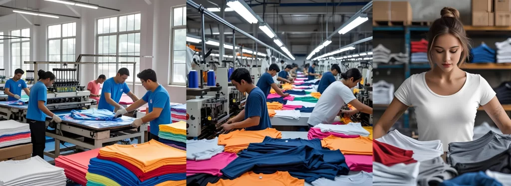 Global sourcing trends in T-shirt garment manufacturing for men, women, and kids at RYZEAL SOURCING
