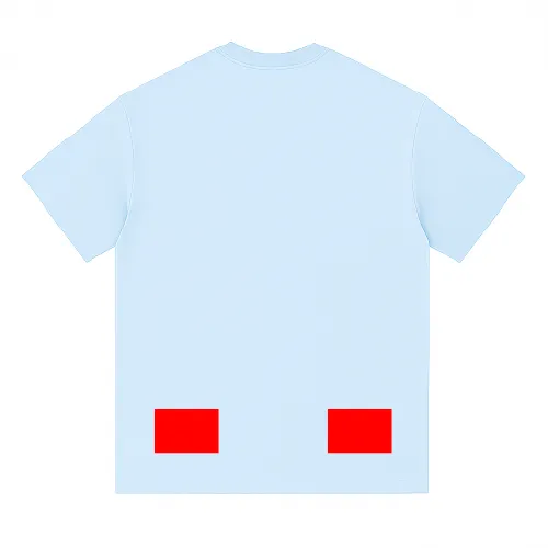 T-shirt with small prints at both lower back corners