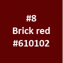 Fabric color option – Brick Red #611012
