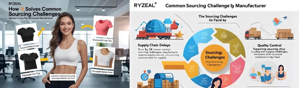 Common Sourcing Challenges – and How RYZEAL Solves Them as Women's Wholesale Crop Tops Supplier