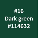Fabric color option – Dark Green #114632