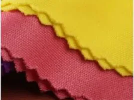 Double knit fabric in deep pink with interlocked loop texture