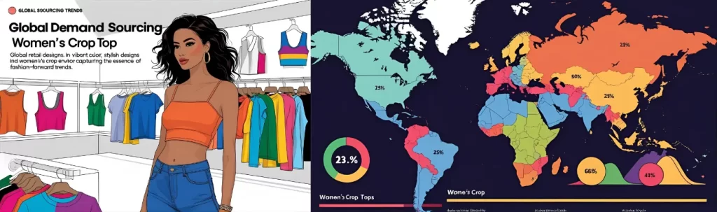 Global Demand & Sourcing Trends in Women's Wholesale Crop Tops Industry