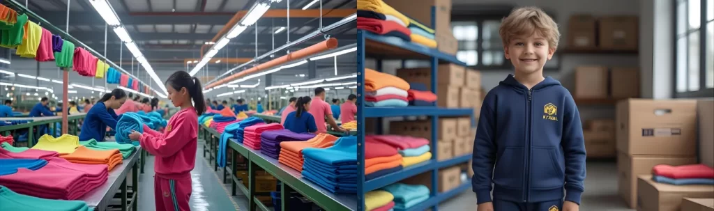 Adaptability in Action – RYZEAL's Agile Approach in Kids' Sweatpants & Trousers Production