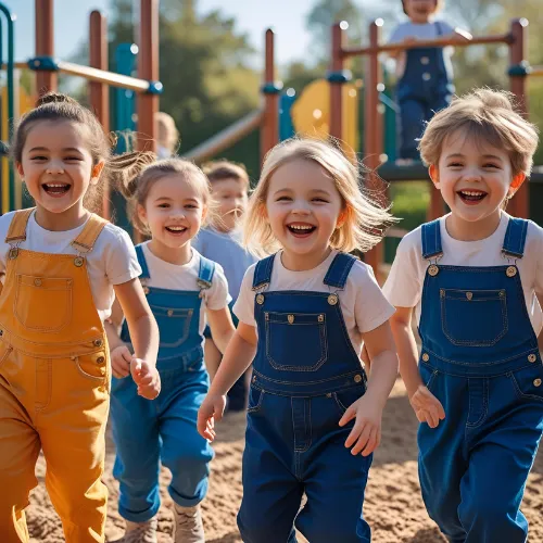 Dungarees Rompers – Utility-Inspired by Kids Rompers Manufacturer