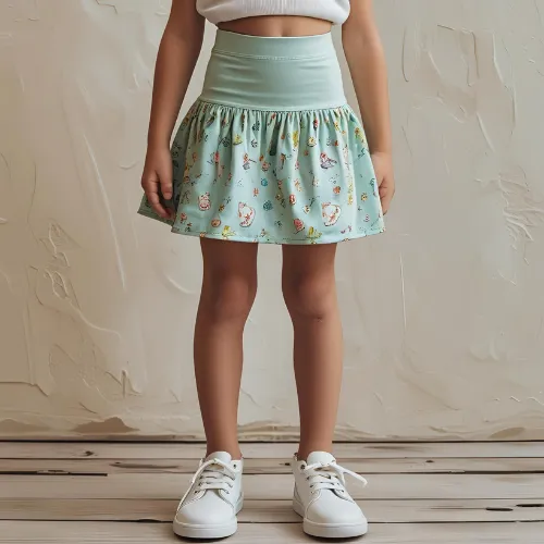High Waist Skirt – Stylish Support by Kids Skirts Manufacturer