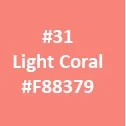 Fabric color option – Light Coral #F88379