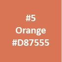 Fabric color option – Orange #D87555