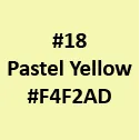 Fabric color option – Pastel Yellow #F4F2AD