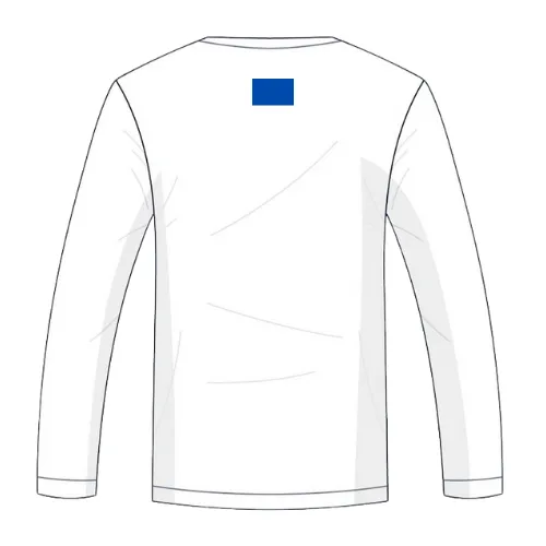 Men's sweatshirt featuring a creative print area
