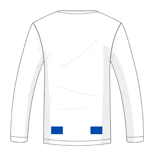 Men's sweatshirt featuring a creative print area