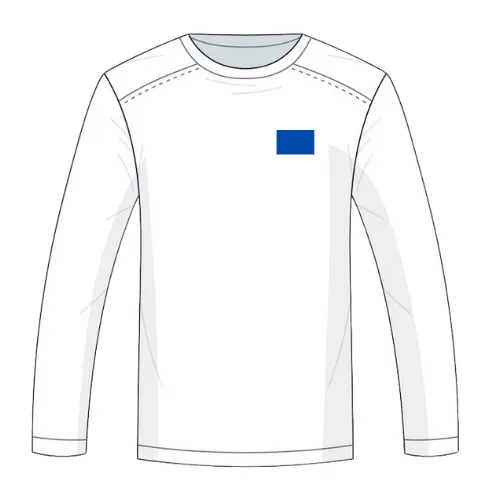 Men's sweatshirt featuring a creative print area