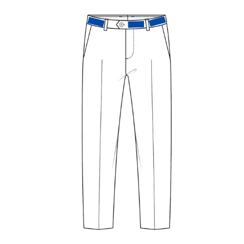 trousers with full wraparound print across the waistband