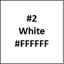Fabric color option – White #FFFFFF