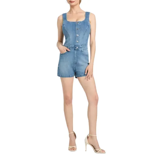 Denim Rompers – Rugged Style by Women's Romper Manufacturer
