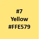 Fabric color option – Yellow #FFE579