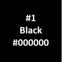 Fabric color option – Black #000000