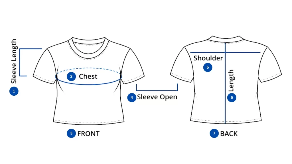 Measurement Process – Crop Top Sizing Guide