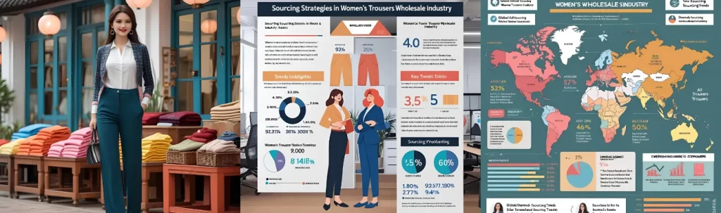 Global sourcing and demand trends in women’s trousers manufacturing explained by Ryzeal Sourcing, a top apparel supplier from Bangladesh
