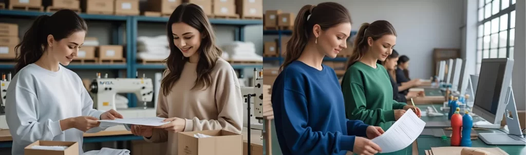 As a trusted **women’s wholesale sweatshirts supplier**, RYZEAL SOURCING ensures top-tier quality control, ethical practices, and certified compliance across all production stages.