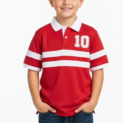 Kids jersey polo shirt made by RYZEAL SOURCING Bangladesh.
