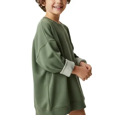 Oversized kids sweatshirts manufactured by RYZEAL SOURCING Bangladesh.