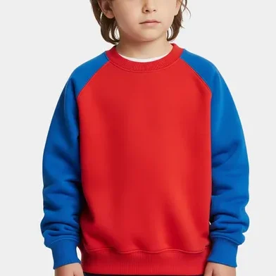 Raglan sleeve kids sweatshirt produced by RYZEAL SOURCING, wholesale manufacturer in Bangladesh.