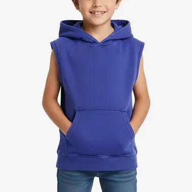Sleeveless kids hoodie from RYZEAL SOURCING, Bangladesh kids hoodies wholesale supplier.