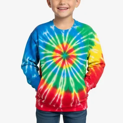 Tie-dye kids sweatshirt from RYZEAL SOURCING, Bangladesh wholesale kids sweatshirts manufacturer.