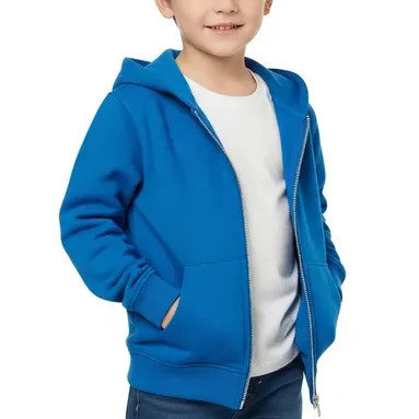 Zip-up kids hoodie manufactured by RYZEAL SOURCING, trusted kids hoodies wholesale supplier in Bangladesh.