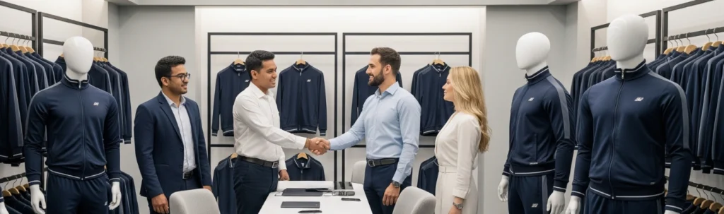 Partner with a trusted certified and people-first men’s tracksuit manufacturers company