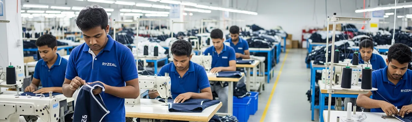 RYZEAL SOURCING quality control compliance ethical production custom shorts manufacturer in Bangladesh