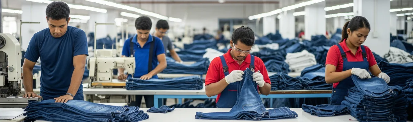 RYZEAL SOURCING denim jeans manufacturers in Bangladesh ensuring quality control and ethical production
