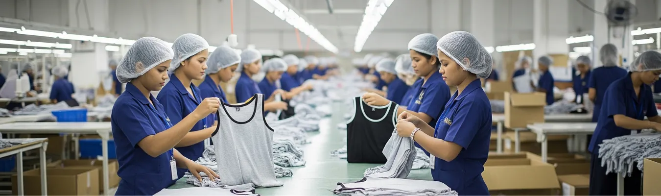 Women’s tank tops wholesale supplier in Bangladesh ensuring quality control, compliance, and ethical garment production by RYZEAL SOURCING.
