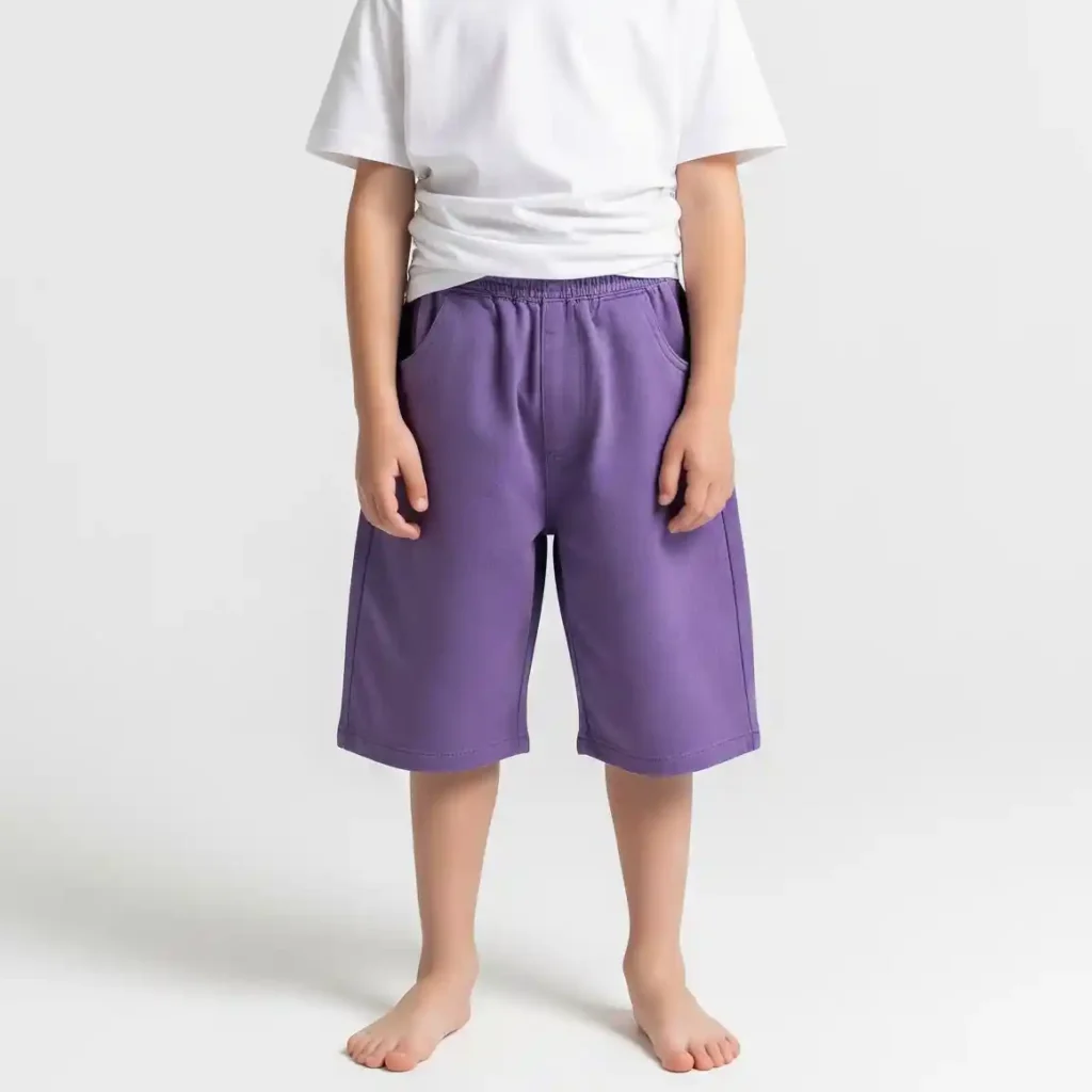 Baggy shorts manufacturer in Bangladesh RYZEAL SOURCING producing comfortable kids shorts with premium quality fabrics