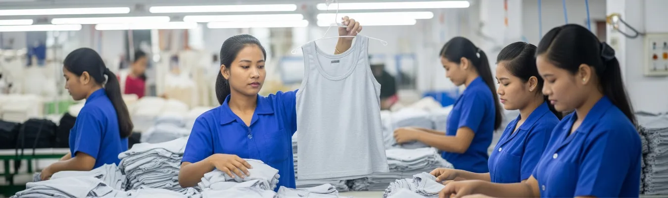 RYZEAL SOURCING solving sourcing challenges as women’s tank tops wholesale supplier in Bangladesh with quality production solutions.