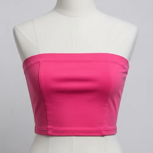 Stylish Strapless Crop Tops for kids manufactured in Bangladesh.