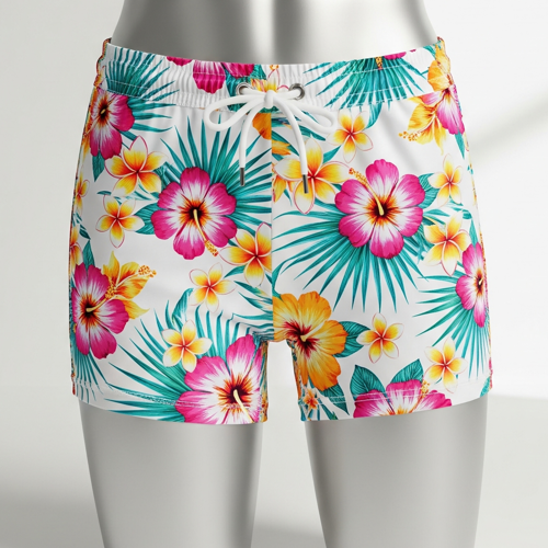 Beach Shorts – Tropical Vibes from Women's Shorts Manufacturer