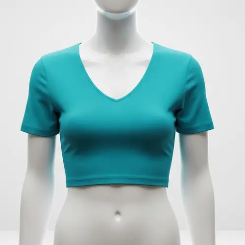 Women's V Neck Crop Top Manufacturer in Bangladesh
