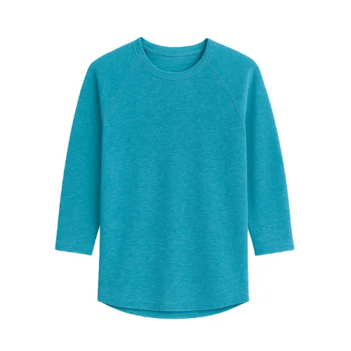 Three-quarter sleeve Men's, Women's & Kid's t-shirt manufactured by RYZEAL, experienced T-shirt Clothing Manufacturers in Bangladesh.