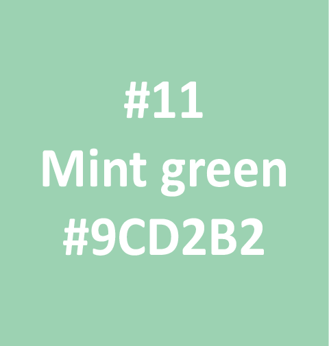 Mint green fabric swatch suitable for custom-made apparel.
