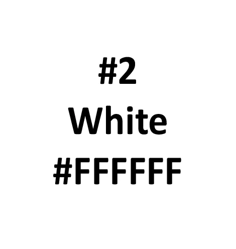 White fabric color swatch for apparel customization, offered by RYZEAL.