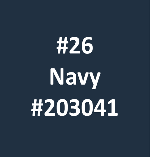 Navy fabric shade for versatile and sophisticated apparel.