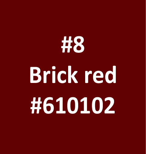 Brick red fabric swatch used in custom apparel development.