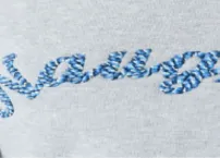 Cording embroidery technique adding raised outlines using stitched cords.