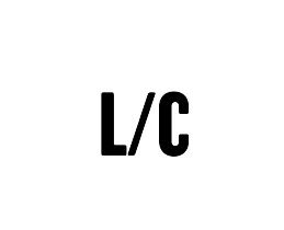 L/C letter of credit icon for secure commercial payments.