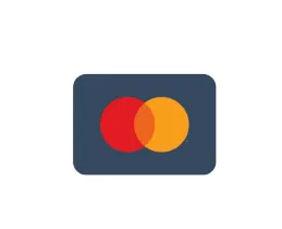 Mastercard card payment icon for global credit and debit transactions.