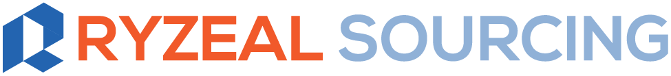 Full horizontal RYZEAL Sourcing logo with icon and brand name.
